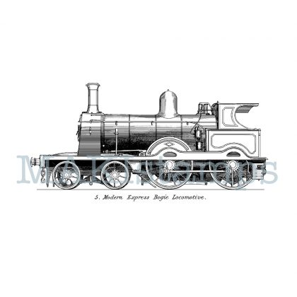 Locomotive rubber stamp MAKIstamps