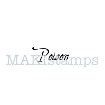 poison rubber stamp MAKIstamps