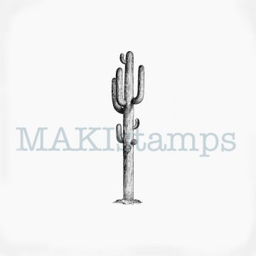 Cactus Saguaro rubber stamp MAKIstamps