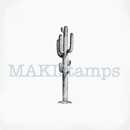 Cactus Saguaro rubber stamp MAKIstamps