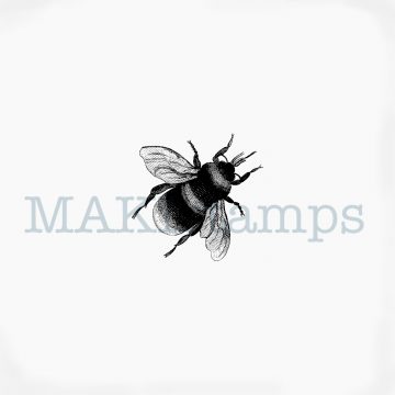 Rubber art stamp bumble bee MAKIstamps