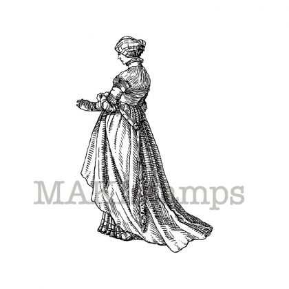 Tudor Stempel / Portrait einer Frau / Hans Holbein Stempelgummi (140410)