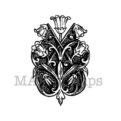 Mittelalter Stempel / Ornament / Dekoration Stempelgummi (140407)