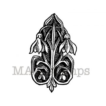 Mittelalter Stempel / Ornament / Dekoration Stempelgummi (140408)