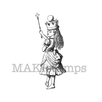 Stempelgummi Motivstempel Königin Alice im Wunderland (130108)