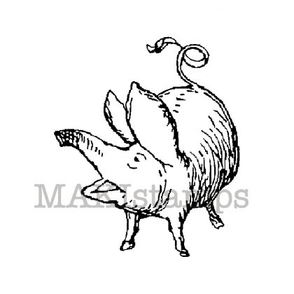 Stempelgummi Motivstempel Schweinchen 1 (130111)