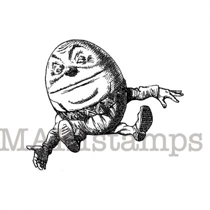 Humpty Dumpty rubber stamp makistamps