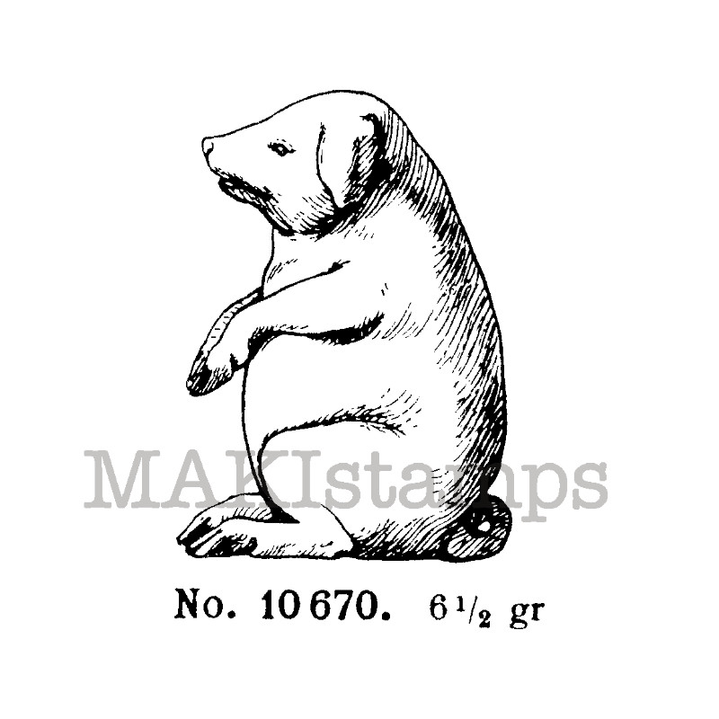 good luck pig pig rubber stamp 130608 makistamps